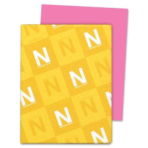 Wausau paper astrobrights colored paper - 24 lb - 500 sheet -pulsar pink for sale