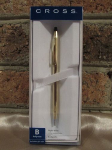 Cross Pen Classic Century 10K Gold Filled Ballpoint Pen  W/Gift Box 4502S New