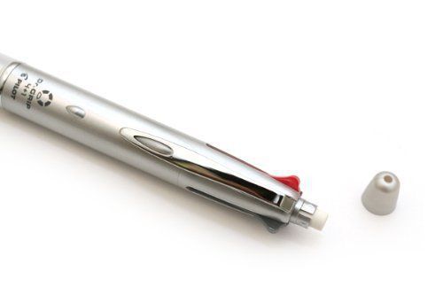 Pilot Dr. Grip 41 4 Color Multi Ballpoint Pen And Pencil Series I Silver Body
