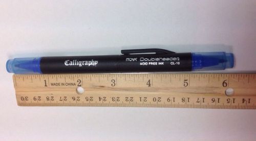 ITOYA Doubleheaden Calligraphy Pen Marker BLUE CL-10 Acid Free Ink 1.5mm &amp; 3.0mm