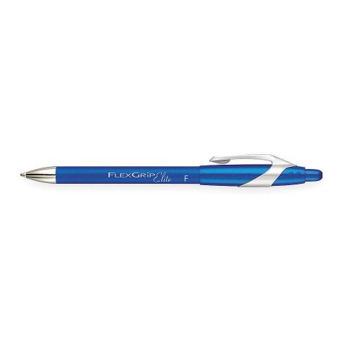 Ballpoint Pen, Retractable, Fine, Blue, PK12 85583