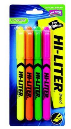 Avery Pen Style Hi-Liter 4 Count Assorted Colors