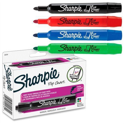 Sharpie flip chart marker - bullet marker point style - assorted ink - (22474) for sale