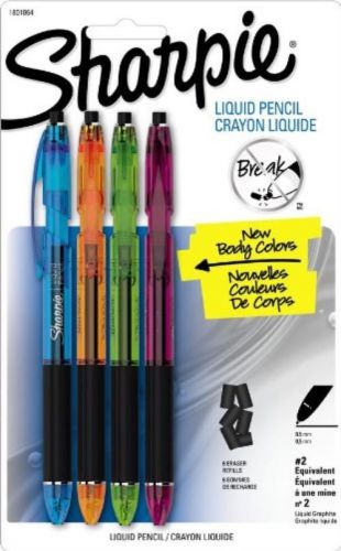 NEW Sharpie 1801864 Liquid Pencil 0.5mm Refill, Fashion Colors, 4-Pack