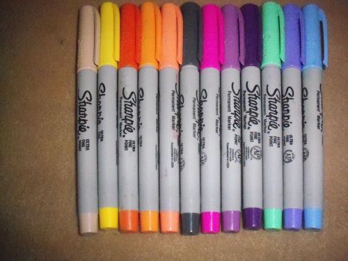 Sharpie Ultra Fine Point Permanent Markers, 12 Assorted Colored Markers 37175