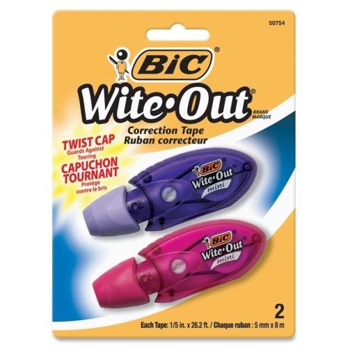 BIC Wite-Out Mini Correction Film - 0.20&#034; Width x 19.67 ft L - 2 / Pack