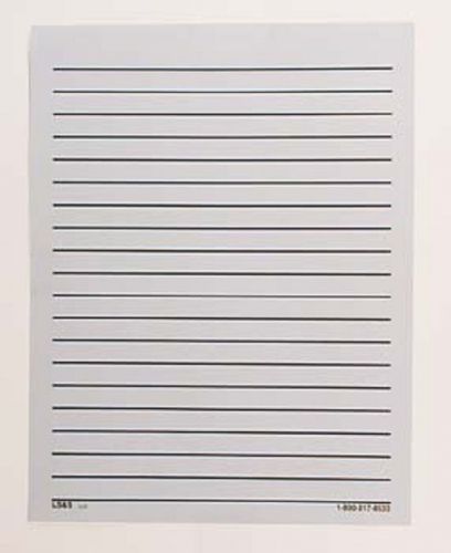 Ls&amp;s 421026 bold line white paper, 1/2 inch lines, double sided -  packs of 100 for sale