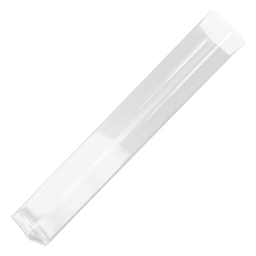 100 Large Clear 3/4&#034;&#034; X 6 1/4&#034;&#034; Pen Storage Display Tubes