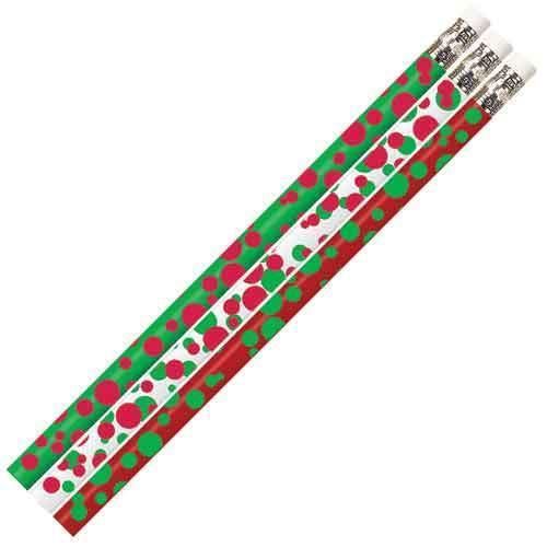 Dots of Christmas Fun Pencil Pack of 12
