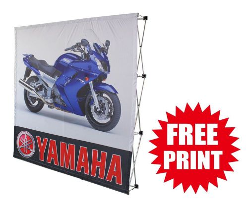 Fabric Foldable Pop Up Booth Banner Stop And Pose Advertising Backdrop Backwall