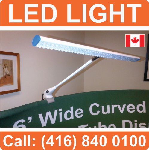 LED Pop Up Premium Light for Trade Show Tension Display Booth Lighting (White)