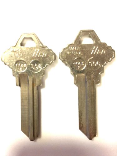Pair of schlage sc8 5pin key blanks ilco 1145e axxess 89 for sale
