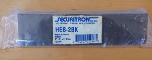 Securitron Magnalock HEB-2BK Header Extension Bracket 2&#034; x 2&#034; x 8&#034; Glass Door