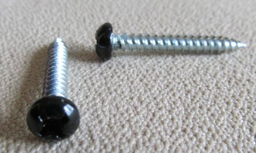 Pan BLACK Head Screw # 8 X 1 1/4&#034; Quad Drive Twinfast Thread Screws Cargo RV