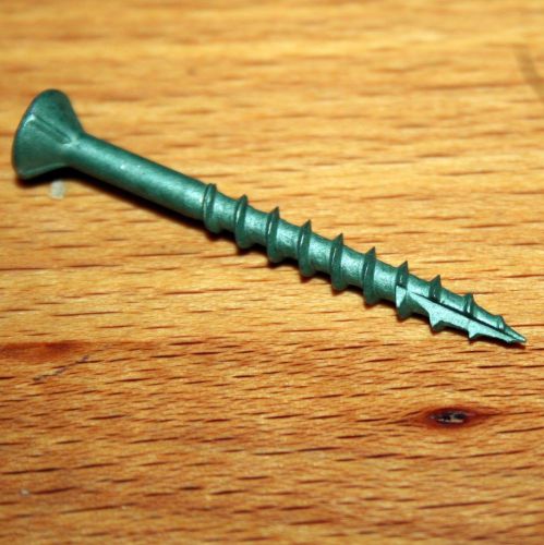 1000 Magni Coated Wood Screws for Decking / Fencing. #8 X 1 3/4&#034; Square Drive.