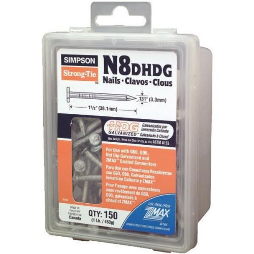 Simpson strong-tie common nail-1lb 8dx1-1/2&#034; hdg nails for sale