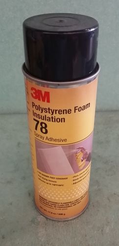 3m 78 polystyrene foam insulation spray adhesive, translucent, 17.9oz. for sale