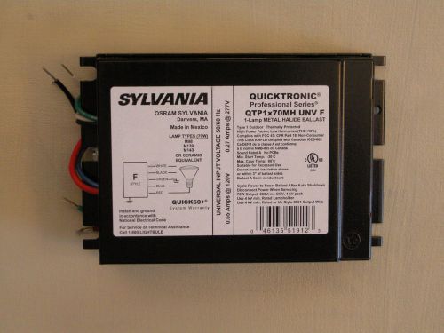 Sylvania 51912 - QTP1X70MH/UNV F Metal Halide Ballast 70 watt
