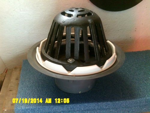 Pvc commercial roof drain cast dome 4&#034; pipe for sale