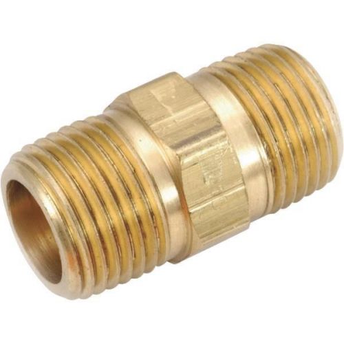 Anderson metals corp inc 756122-04 hex brass nipple-1/4&#034; brass hex nipple for sale