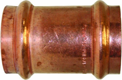 Apollo valves 10075138 1-1/4-inch c x c copper coupling with stop for sale