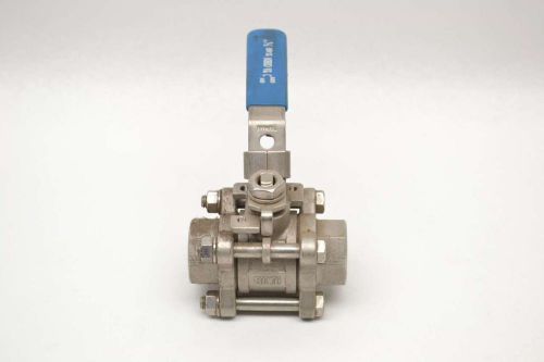 Ta chen tc-03s 1000 wog flow 3/4 in stainless socket weld ball valve b480587 for sale