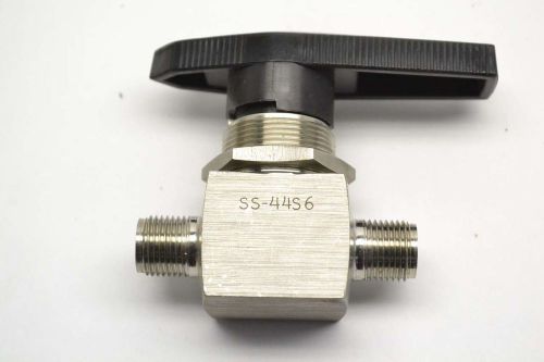 Whitey ss-44s6 1 piece 1500psi 1/4 in npt stainless threaded ball valve b394950 for sale