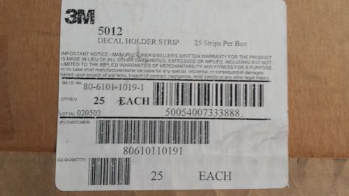3M 5012 Decal Holder Strip 80-6101-1019-1
