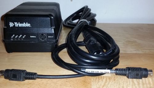 TRIMBLE GEODIMETER SURVEY BATTERY CHARGER 5 PIN WITH CABLES NICE SURVEYING NIMH