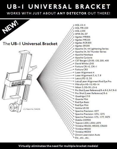 Universal laser detector bracket,laserline lenker rod,topcon,spectra,level,ub-1 for sale