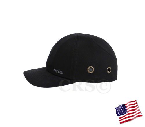 BUMP CAP LIGHTWEIGHT SAFETY HARD HAT HEAD PROTECTION MECHANIC TECH BASEBALL BLK