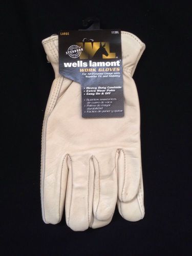 Wells Lamont Premium Leather Work Gloves Size Large