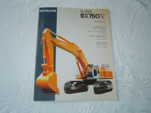 Hitachi super EX750-V excavator brochure