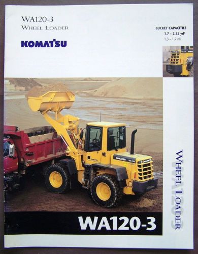 Komatsu WA120-3 Wheel Loader Dealer Sales Brochure