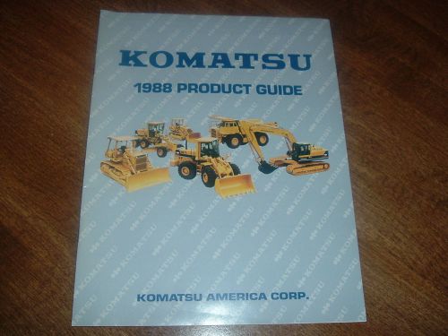 KOMATSU 1988 PRODUCT GUIDE CATALOG