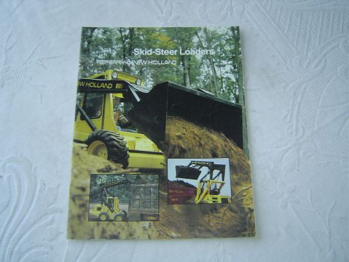 New Holland L-784 L-785 L-555 L-450 skid steer loader brochure