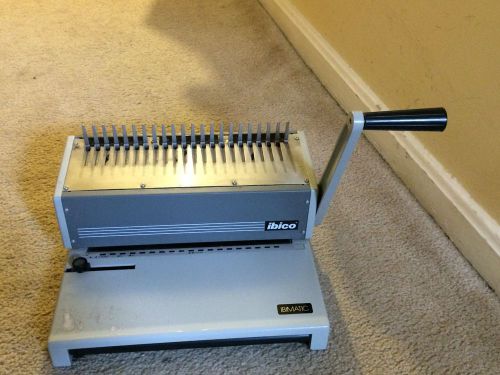 GBC Ibico IBIMATIC Manual Comb Punch / Binder Excellent Condition