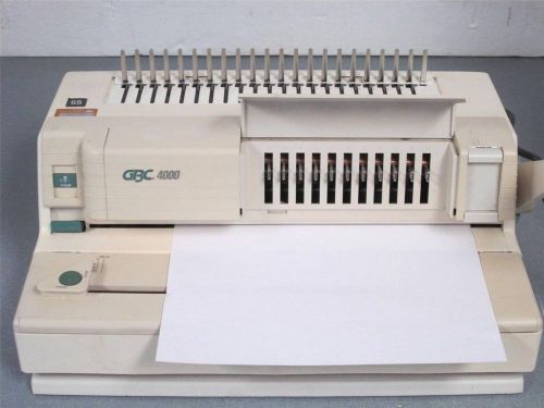Gbc 4000  electric hole punch/manual comb binder machine for sale