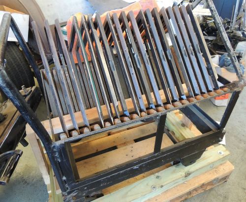 UNIQUE OPPORTUNITY 20 HEIDELBERG 12X18 LETTERPRESS CHASES W/ROLL CART