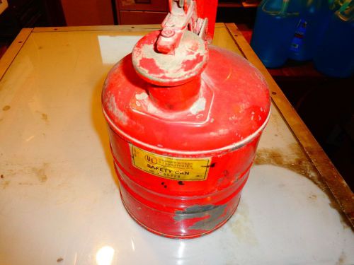 Justrite Safety Can for liquids 1 gallon capacity Type 1 great for washes OSHA