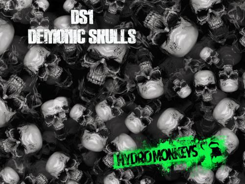 3 meters -10 ft HydroMonkeys Demonic  Skulls Hydrographics Film US Seller 100 cm