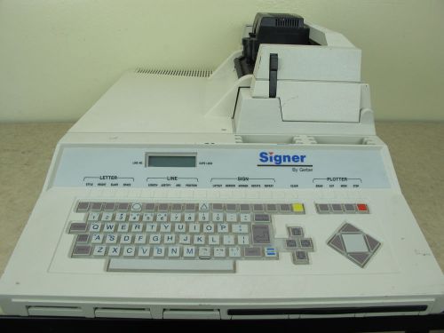 GERBER SIGNER MODEL LC7 SIGN MACHINE