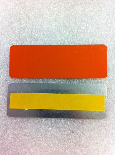 20 ORANGE ALUMINUM ENGRAVING MACHINE PLAQUE &amp; TROPHY PLATES  1X3&#034; TROPHIES R C