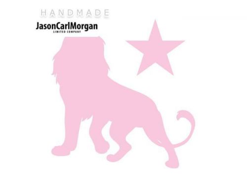JCM® Iron On Applique Decal, Lion Soft Pink