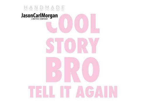 JCM® Iron On Applique Decal, Cool Story Bro Soft Pink