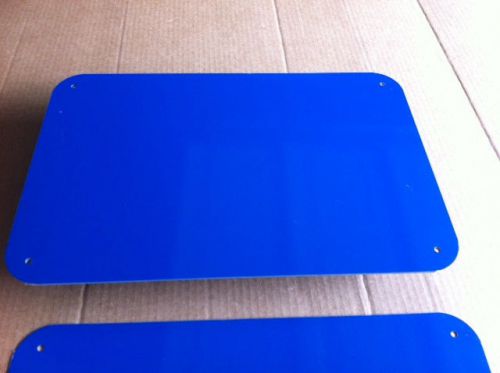 10 pcs. .040 12 x 18 heron blue aluminum sign blanks 4-1/4&#034;h&amp;rc horizontal mount for sale