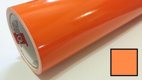 Light orange vinyl wrap graphics decal sticker sheet film roll overlay 24&#034; for sale