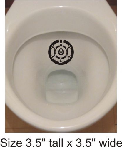 2Toilet Bathroom Potty TrainingBullseye Targets for Men &amp; Boys Vinyl Sticker1175