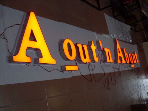 Customized Xmas LED Lighted Business Signs Acrylic Front-lit Letter Logotype New
