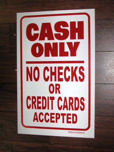 General Business Sign: CASH ONLY